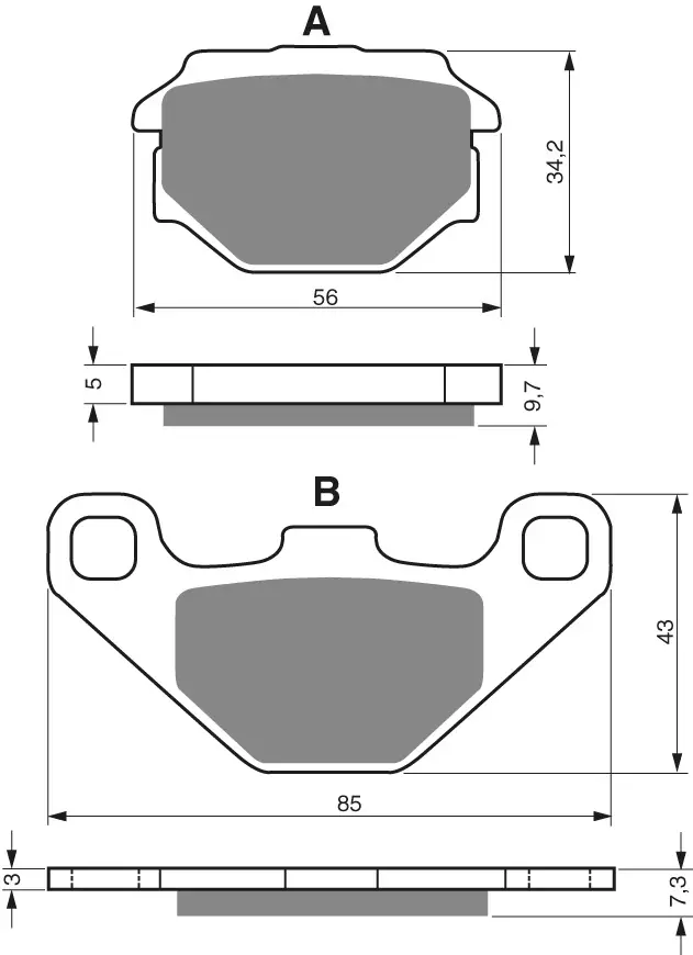 GOLDFREN Jarrupalat 094 Ceramic Carbon K1 - Moottoripyörän Jarrupalat - 87334 - 1