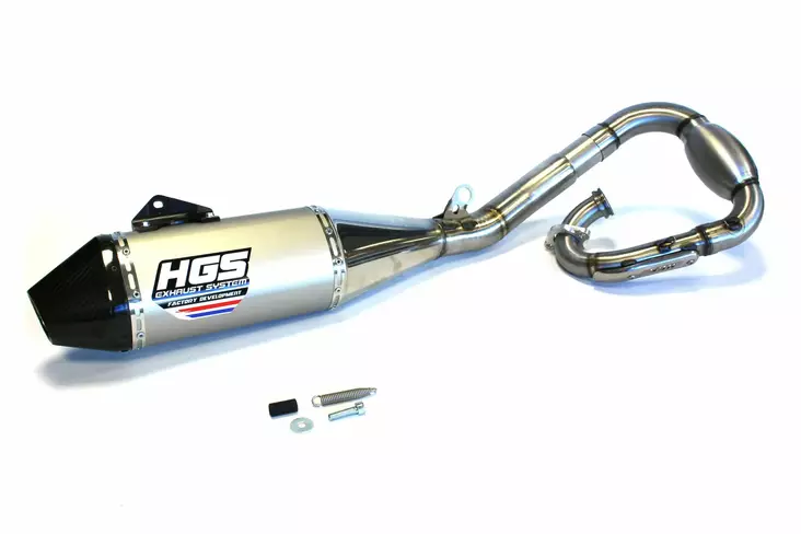 HGS Täysputkisto 4T YZ450F 2023- Carbon end cap - Moottoripyörän Pakoputkistot täyd. - 87664 - 1