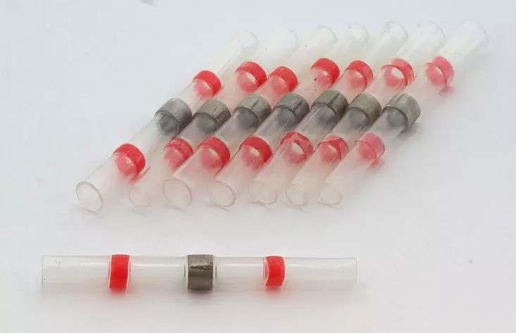 Hyper Jatkoliitin juotostina & kutistesukka Pun. 10kpl 0.5-1.5mm2 - Yleisosat - Sähköosat - 69974 - 1