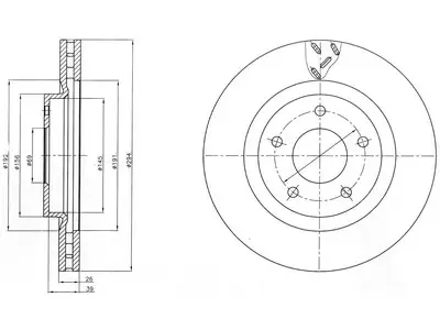 JARRULEVY DELPHI, 2 KPL / PKT, ETU, CHRYSLER SEBRING / DODGE - Yleisosat ja tarvikkeet - 15794 - 1