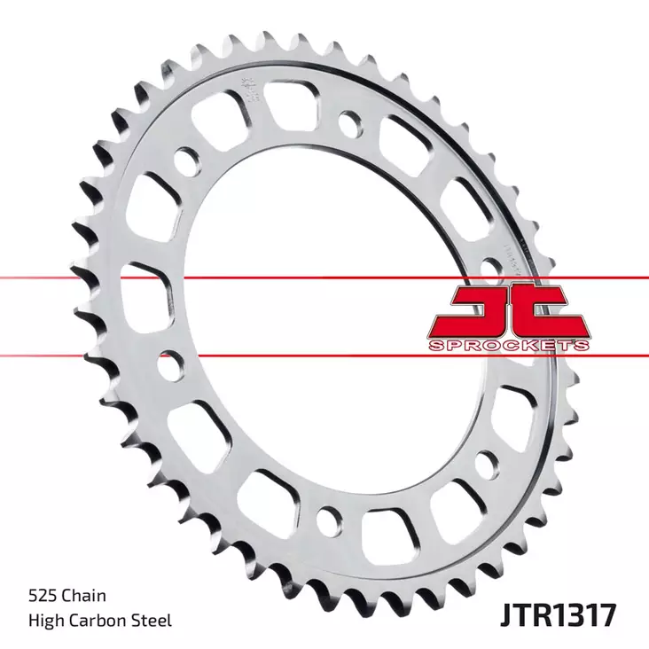 JT Rear Sprocket JTR1317.40 - Moottoripyörän Ketjut & rattaat - 84914 - 1