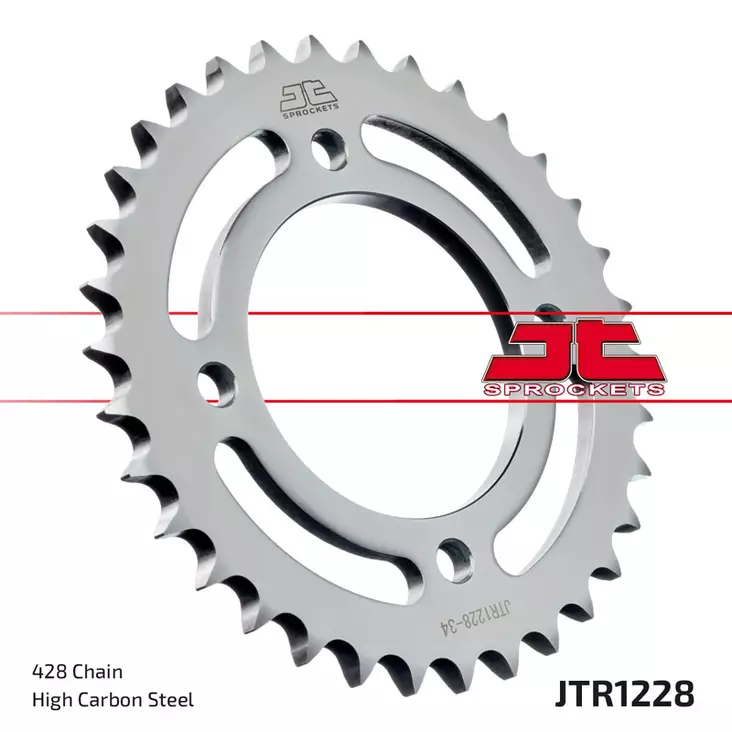 JT Takaratas JTR1228.34 - Moottoripyörän Ketjut & rattaat - 78834 - 1