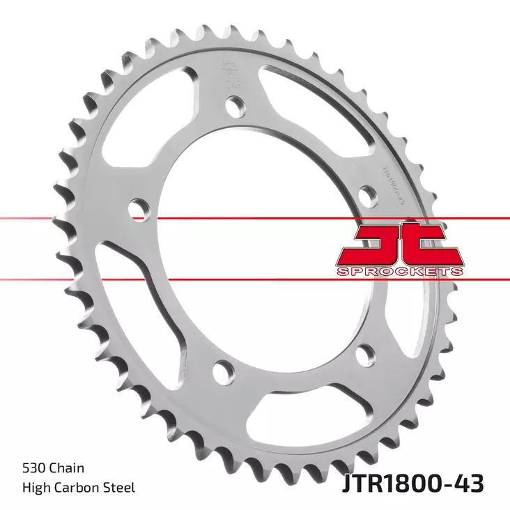JT Takaratas JTR1800.43 - Moottoripyörän Ketjut & rattaat - 100104 - 1