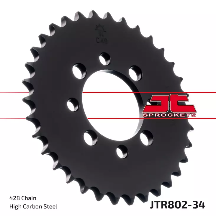 JT Takaratas JTR802.34 - Moottoripyörän Ketjut & rattaat - 100384 - 1