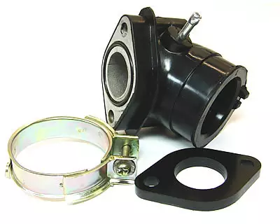 Kaasutinlaippa, sopii Ø 24mm kaasutin , Kiina-skootterit 50cc 4-T / Kymco 50cc 4 - Mopon & Skootterin Kaasuttimen lisävarusteet - 98244 - 1