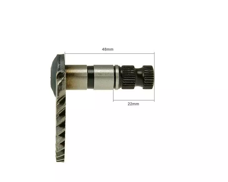 Käynnistyspolkimen aksila, 48mm/22mm, Kiina-skootterit 4-T 50cc / Peugeot 4-T / - Mopon & Skootterin Käynnistimen osat - 97614 - 1