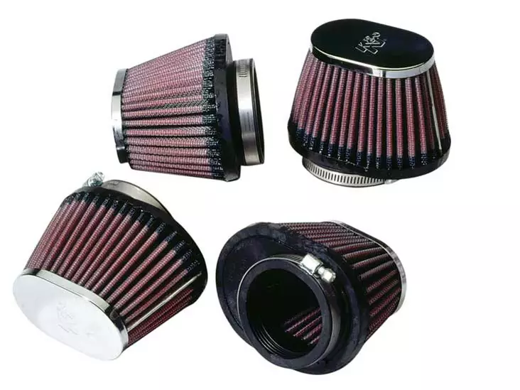 K&N UNIVERSAL CLAMP-ON AIR FILTER (4PCS) - Moottoripyörän Ilmansuodattimet - 106824 - 1
