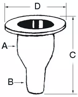 Läpivienti valkoinen muovi 11/4 - Veneen Läpivienti - 69374 - 1