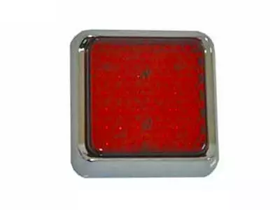 LED-JARRUVALO 100X100MM PUN. 24V - Yleisosat ja tarvikkeet - 51174 - 1