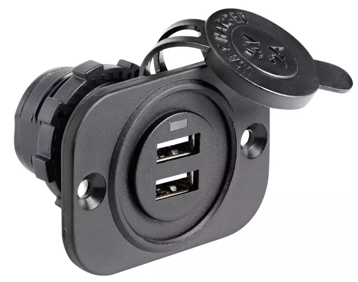 Lighter and USB socket - Veneen Sähkö - 93124 - 1