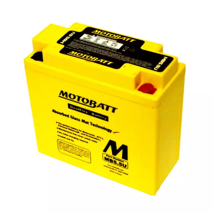 Motobatt akku, MB5.5U - Yleisosat - Akut - 108834 - 1