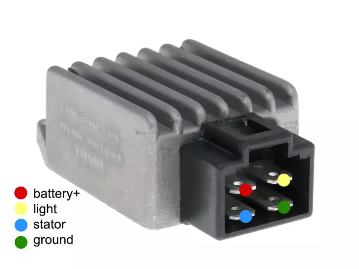 Naraku Jännitteensäädin, 2-riv. 4-liit, AC/DC (High-Output 100W) - Mopon & Skootterin Jännitteensäätimet - 98494 - 1