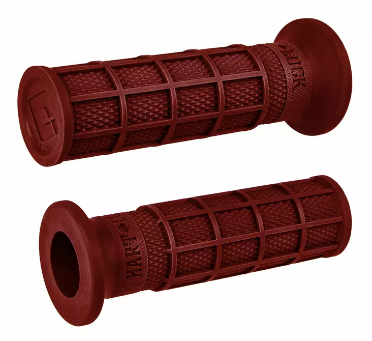 ODI Street V-Twin HART-LUCK Full-Waffle Grip Dark Red - Moottoripyörän Ohjaus & hallinta - 80524 - 1