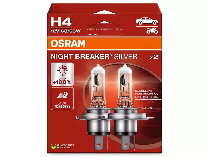 OSRAM NIGHT BREAKER 12V H4 SILVER - Yleisosat ja tarvikkeet - 74294 - 1