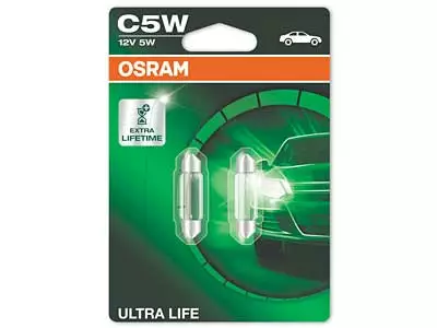 OSRAM ULTRA LIFE 12V C5W DOUBLE BLISTER - Yleisosat ja tarvikkeet - 74784 - 1