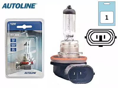 POLTTIMO AUTOLINE 12V H11 55W PGJ19-2 BLISTER - Yleisosat ja tarvikkeet - 163874 - 1