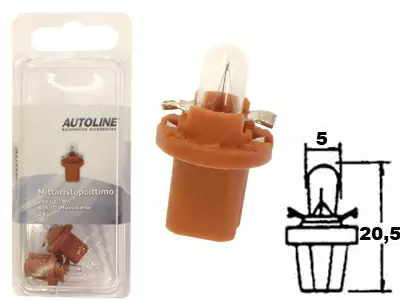 POLTTIMOPARI 24V 1,2W RUSKEA BLISTER - Yleisosat ja tarvikkeet - 43184 - 1