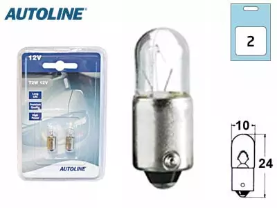 POLTTIMOPARI AUTOLINE 12V 2W BLISTER - Yleisosat ja tarvikkeet - 67874 - 1