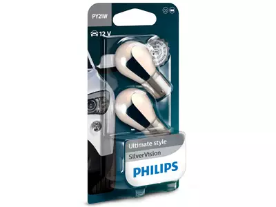 POLTTIMOPARI PHILIPS PY21W 12V SILVERVISION BLISTER - Yleisosat ja tarvikkeet - 74754 - 1