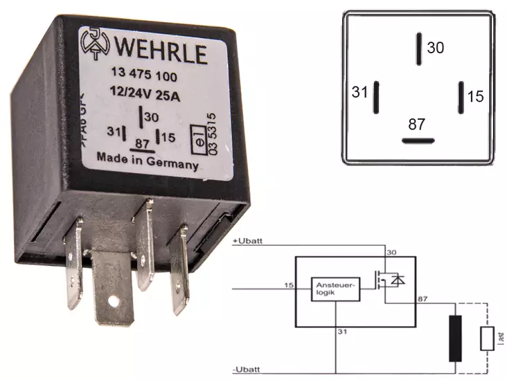 PUOLIJOHDERELE 24V 25A - Yleisosat ja tarvikkeet - 67824 - 1
