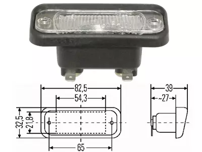 REKISTERIVALO UPOTETTAVA 82,5 X 32,5 MM SIS.24V POLTT. - Yleisosat ja tarvikkeet - 42354 - 1