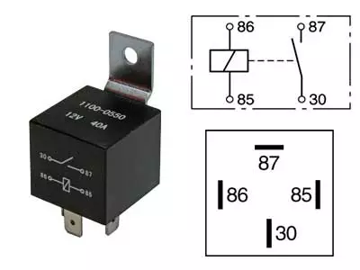 RELE 12V 40A 4-NAP. - Yleisosat ja tarvikkeet - 70744 - 1