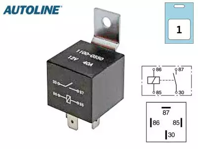 RELE 12V 40A 4-NAP. BLISTER - Yleisosat ja tarvikkeet - 52884 - 1