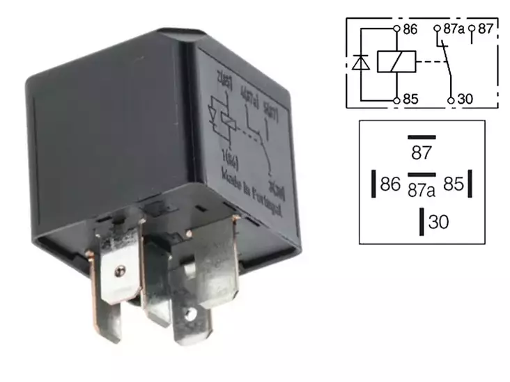 RELE 24V 10/20A 87A+DIODI ILMAN PIDINTÄ - Yleisosat ja tarvikkeet - 76224 - 1