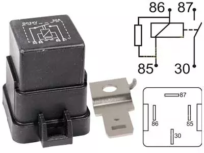 RELE 24V 20A VASTUKSELLA,HAMEELLA - Yleisosat ja tarvikkeet - 71314 - 1