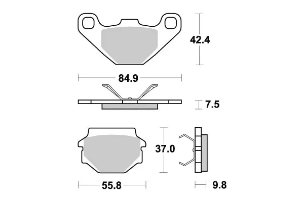 Sbs Jarrupalat Ceramic - Moottoripyörän Jarrupalat - 103664 - 1