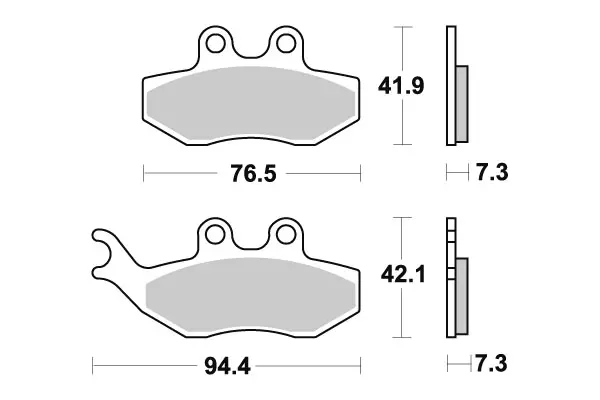 Sbs Jarrupalat Ceramic (774HF) - Moottoripyörän Jarrupalat - 104724 - 1