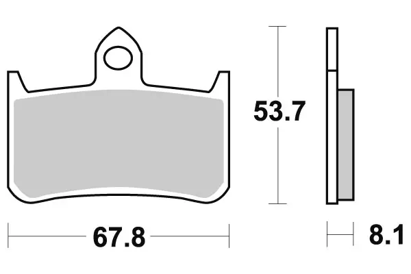 Sbs Jarrupalat Dual Carbon - Moottoripyörän Jarrupalat - 104104 - 1