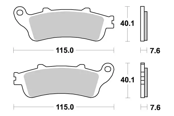Sbs Jarrupalat Sintered - Moottoripyörän Jarrupalat - 104814 - 1
