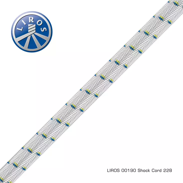 Shock cord white 8mm x 100m - Veneen Köydet - 87484 - 1