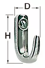 SS Haka 47x27 mm - Veneen Kansihelat & tarvikkeet - 91594 - 1