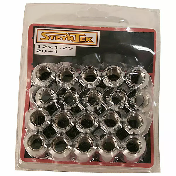 Tähtipääkolo aluvannemutterisarja 1,5mm nousu, 12mm, 20 kpl - Pultit ja mutterit - 116124 - 1