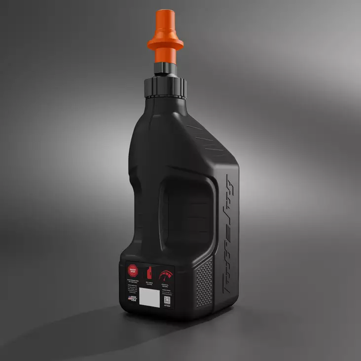 Tuff Jug Kanisteri 10L musta, Ripper korkki oranssi (GEN 3) - Yleisosat - Polttoainesäiliöt - 80484 - 1