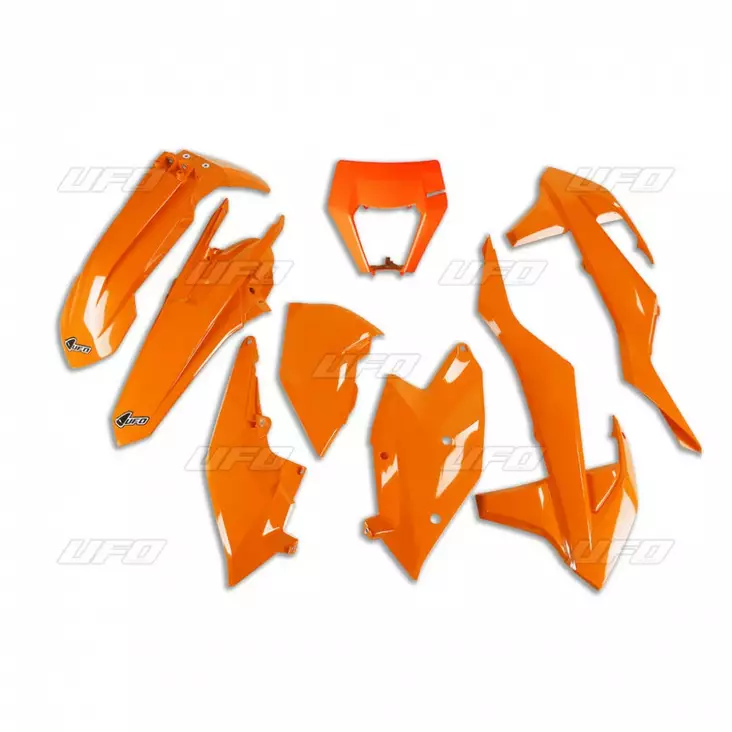 UFO Muovisarja 6-osainen Oranssi 127 KTM EXC/EXC-F 125-450 17-19 - Moottoripyörän Muovisarjat - 82924 - 1
