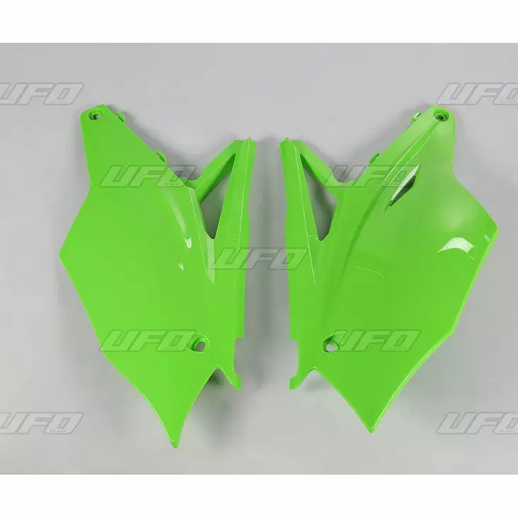 UFO Sivunumerokilvet KX450F 16- KX250F 17-Vihreä 026 - Moottoripyörän Sivupaneelit - 84184 - 1
