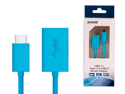 USB-ADAPTERI USB-C - USB-A NAARAS (3.1 GEN1) 200MM KAAPELI - Yleisosat ja tarvikkeet - 46614 - 1