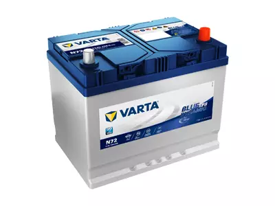 VARTA BLUE DYNAMIC EFB 72AH, 261X175X220MM, -/+ 760A - Yleisosat ja tarvikkeet - 45054 - 1