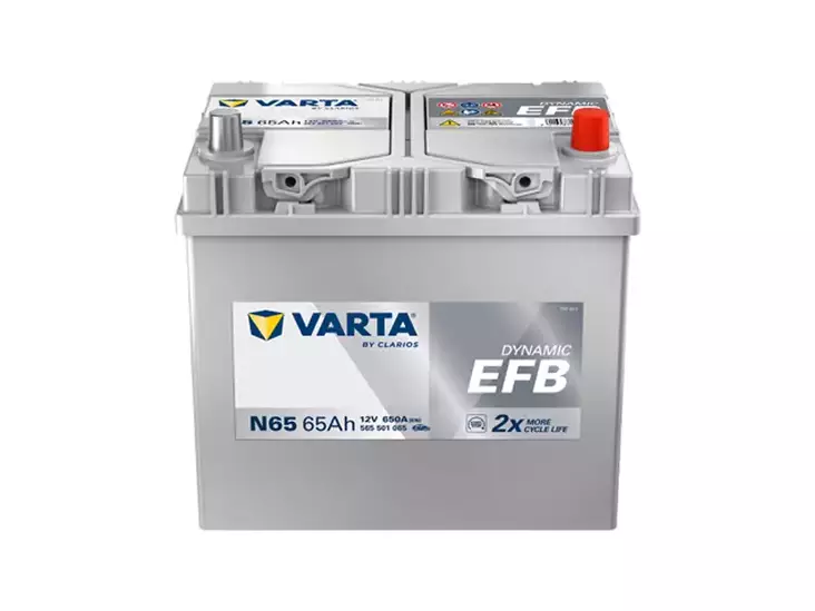 VARTA DYNAMIC EFB 65AH 650A 232X173X225MM -/+ - Yleisosat ja tarvikkeet - 45374 - 1