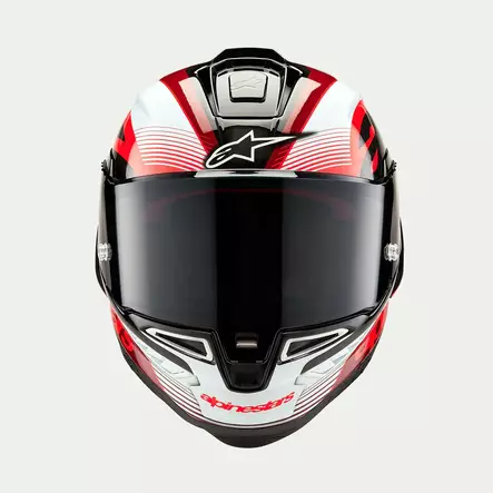 Alpinestars Kypärä Supertech R10 Team Musta/Carb/Punainen/Valkoinen M - MP Umpikypärät - 89164 - 1