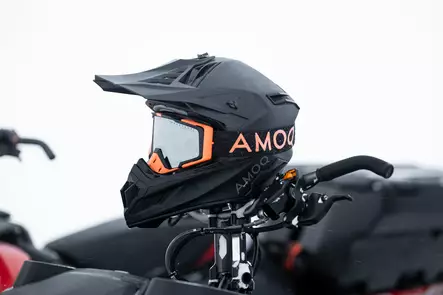 AMOQ Aster Ajolasit Musta-Oranssi hopea peili - ATV Ajolasit - 85404 - 1