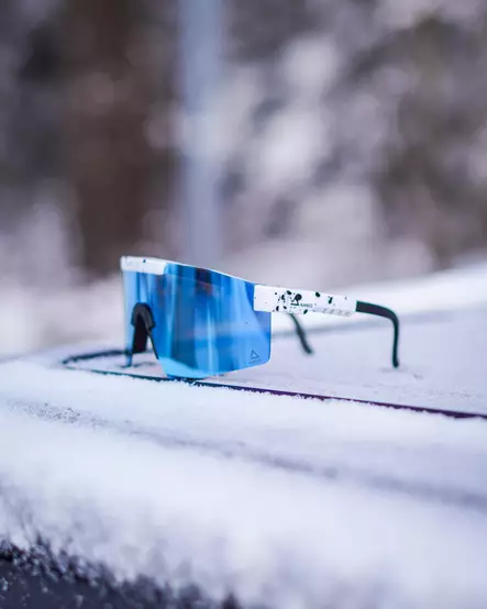 AMOQ Comet Aurinkolasit Valkoinen Splash - Sininen Peili - MP Aurinkolasit - 84514 - 1