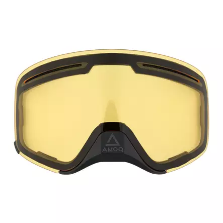 AMOQ Vision Vent+ Tuplalinssi Magnetic (Nenäsuojalla) - Keltainen - Moottorikelkan Linssit & varaosat - 85374 - 1