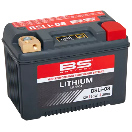 BS Battery BSLI-08 Lithiumakku - Yleisosat - Akut - 108144 - 1