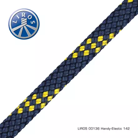 Handy-Elastic Navyblue-Yellow 10mm x 10m - Veneen Köydet - 89064 - 1