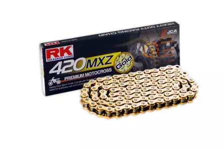 RK GB420MXZ Offroad ketju Kulta +CL (Jousil.) - Moottoripyörän Ketjut & rattaat - 99444 - 1