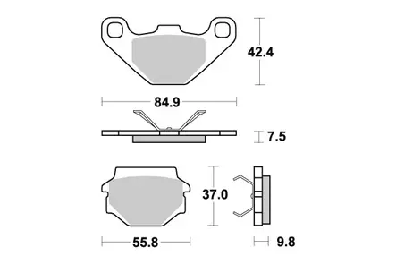 Sbs Jarrupalat Ceramic - Moottoripyörän Jarrupalat - 103664 - 1